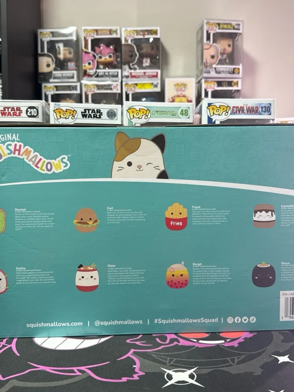 Squishmallows 8-Pack Plush Toy Set - Assorted Colors
